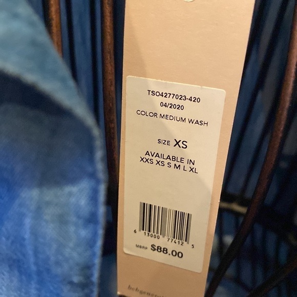 BCBGENERATION Chambray medium wash blue duster - Picture 7 of 9